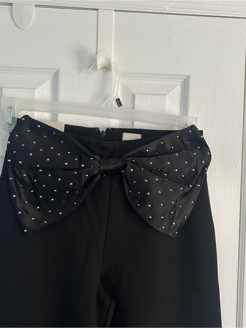 Maeve By Anthropologie The Colette Crop Bow Waist Sparkle Pants Sz 27 NWT - Picture 3 of 10